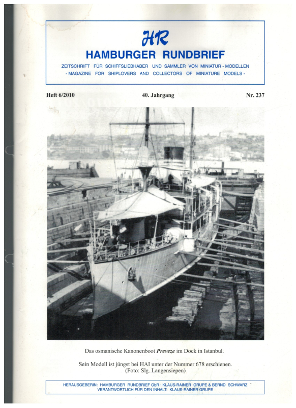 Nr. 237 Heft 6-2010 40. Jahrgang; Hamburger Rundbrief (1 St.)